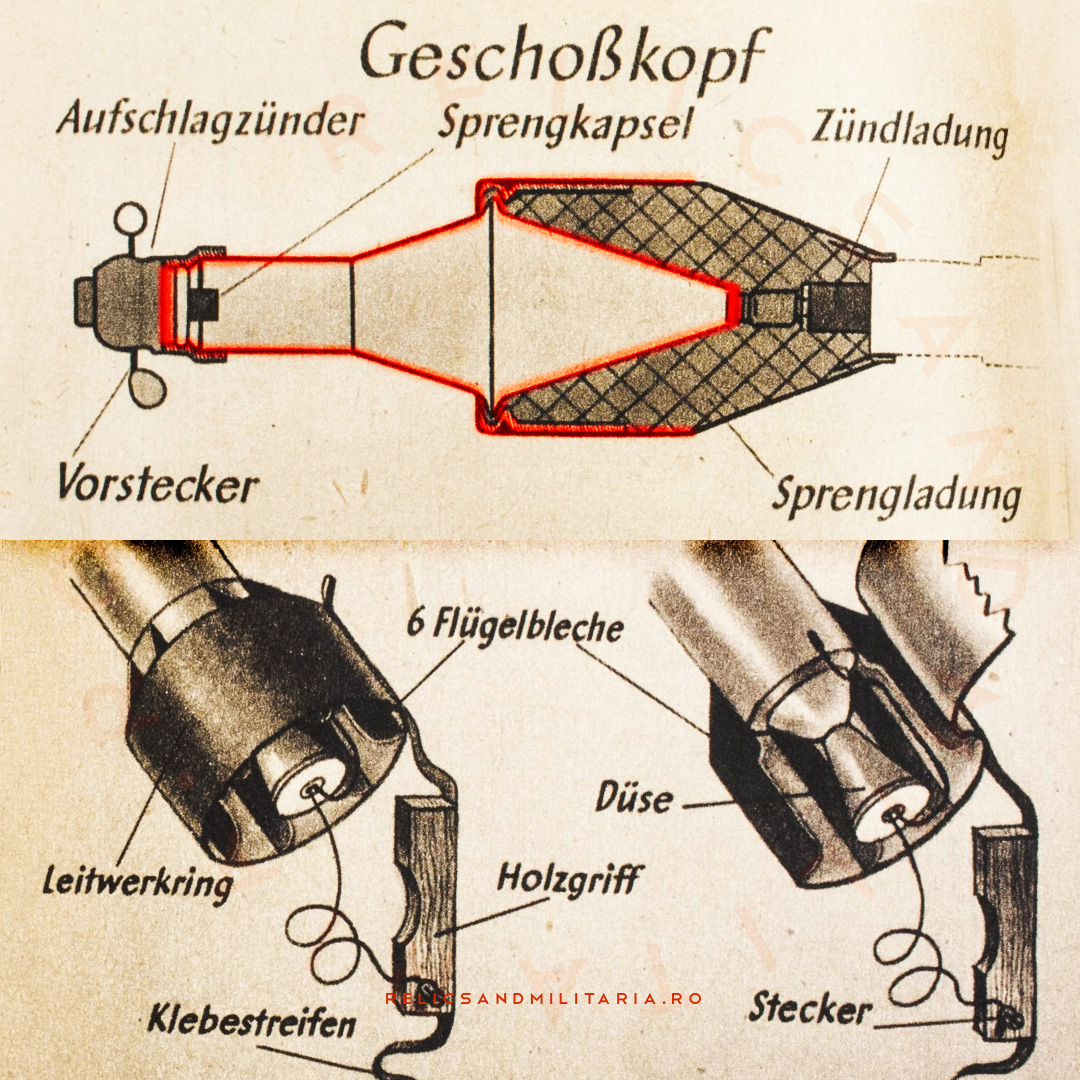 12 Raketenpanzerbüchse 54 kurz RPzB 54 rocket-propelled anti-tank grenade