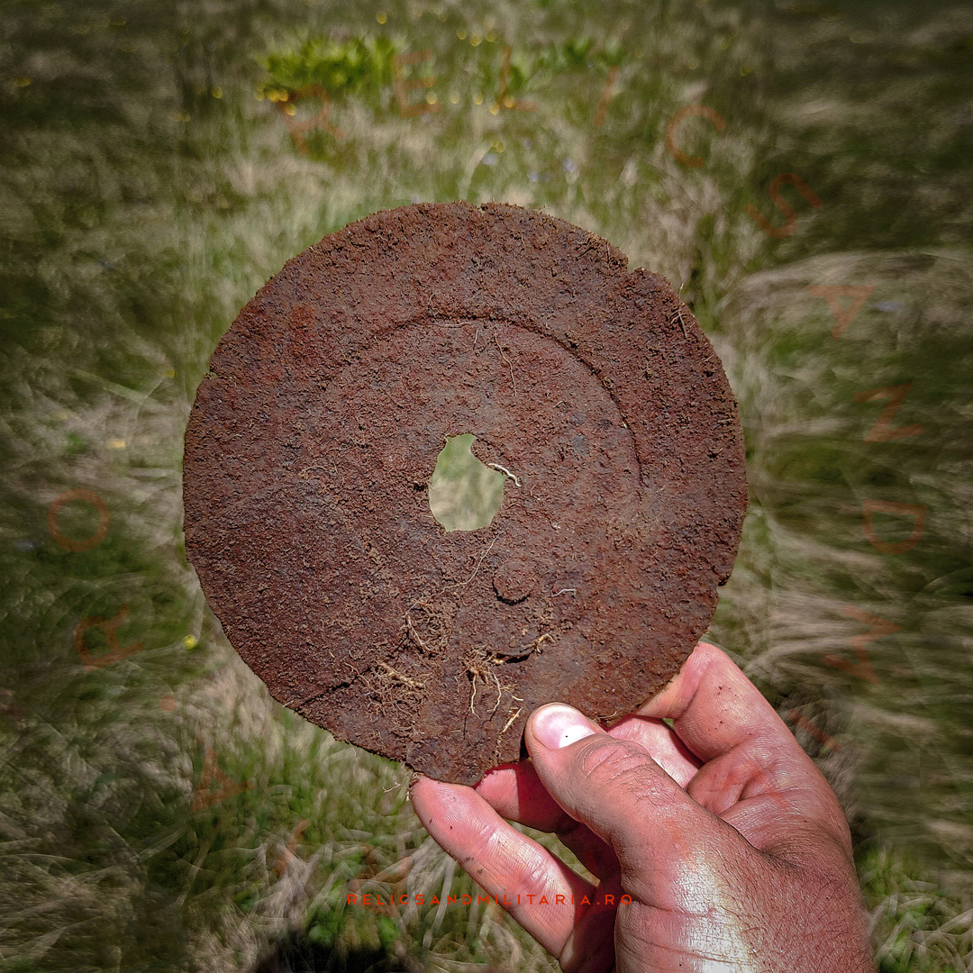 7 Russian Army PPSh-41 drum magazine cover relic in Romania
