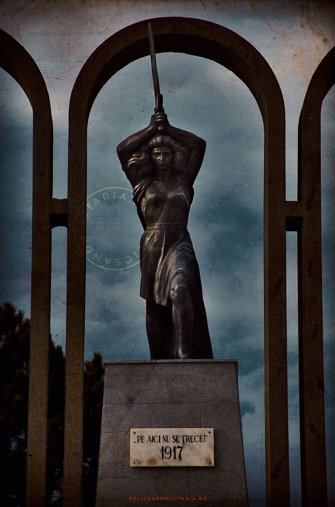 Monumentul istoric Statuia Victoriei Tisita Primul Razboi Mondial Pe aici nu se trece