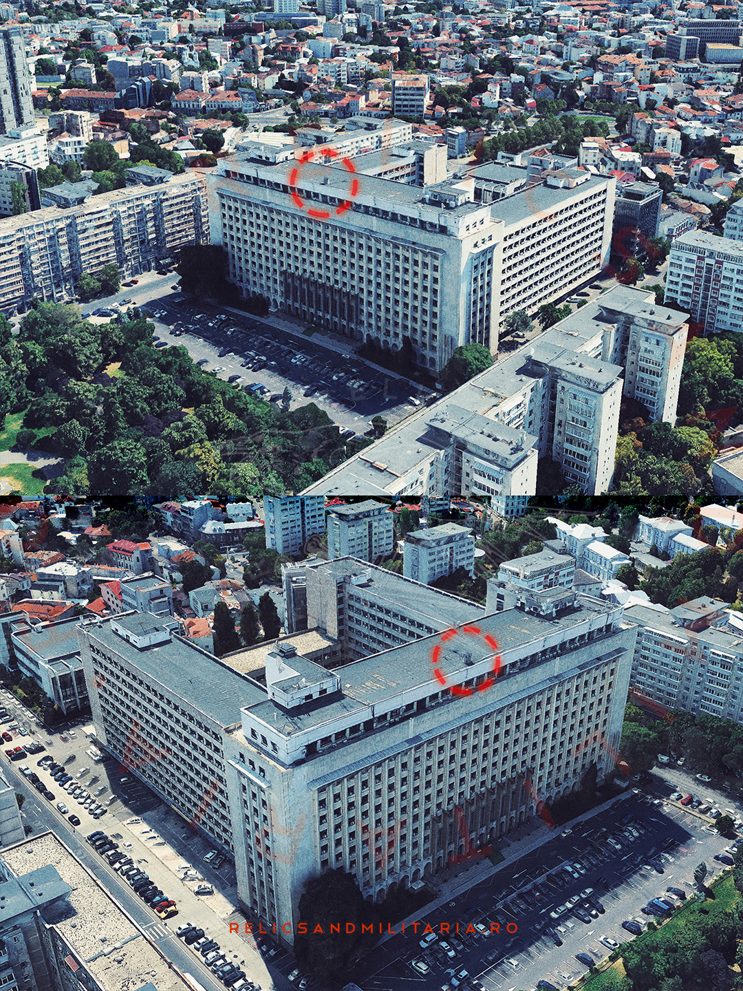 cold war pasive protection civil defence observation tower bucharest romania