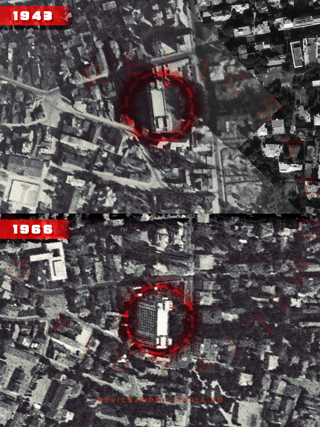 cold war city aerial observation watchtower bucharest romania